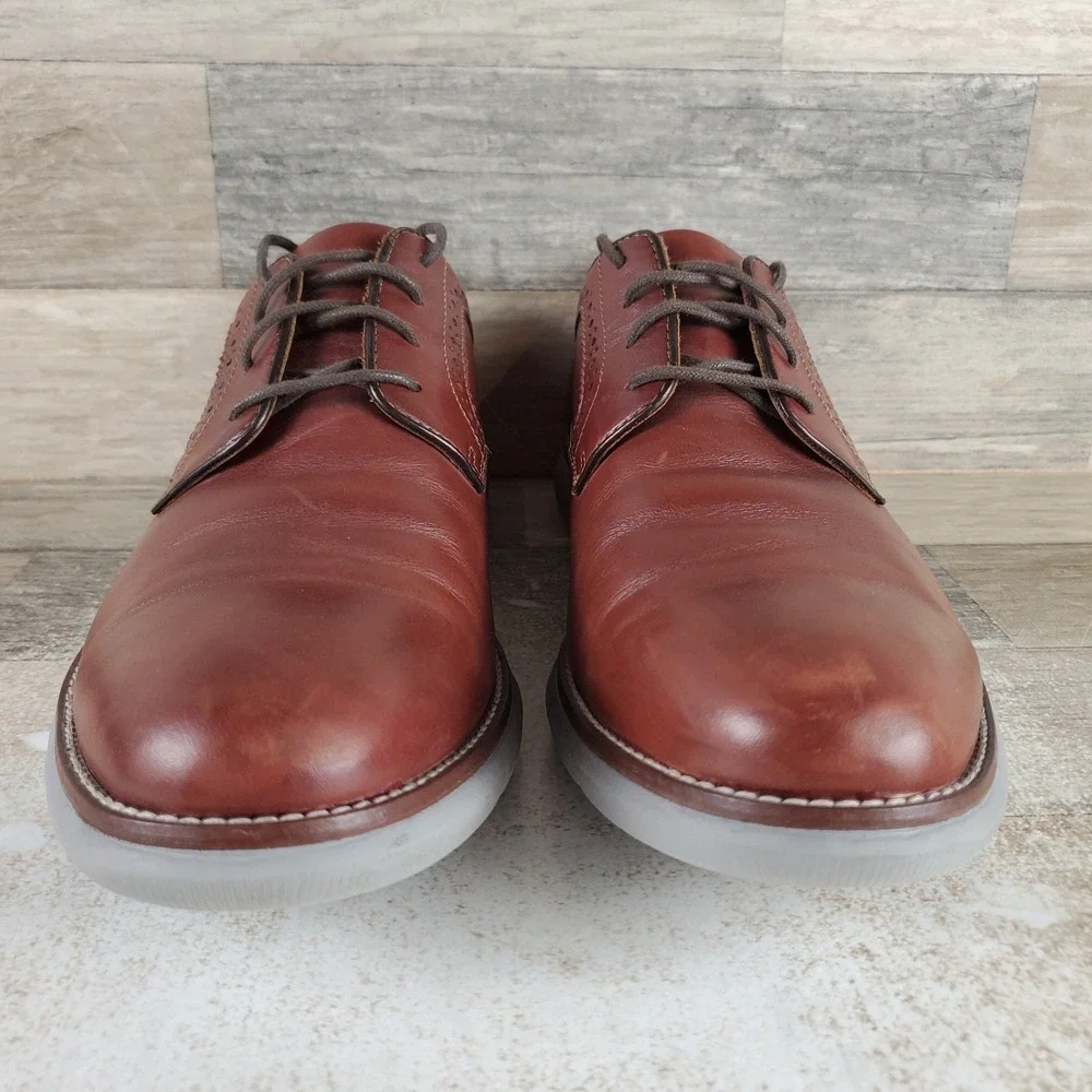 Cole Haan Washington Grand Laser Mens Wingtip Oxford Sz 11.5 M Brown Lace Up